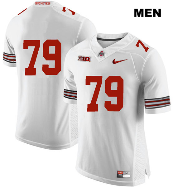 Ohio State Buckeyes Men's Brady Taylor #79 White Authentic Nike No Name College NCAA Stitched Football Jersey UC19K77FY